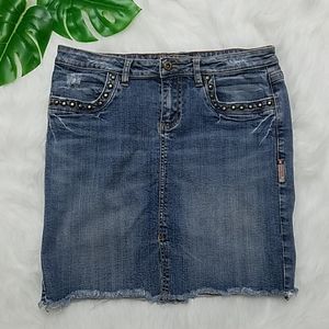 BUBBLE GUM DENIM SKIRT